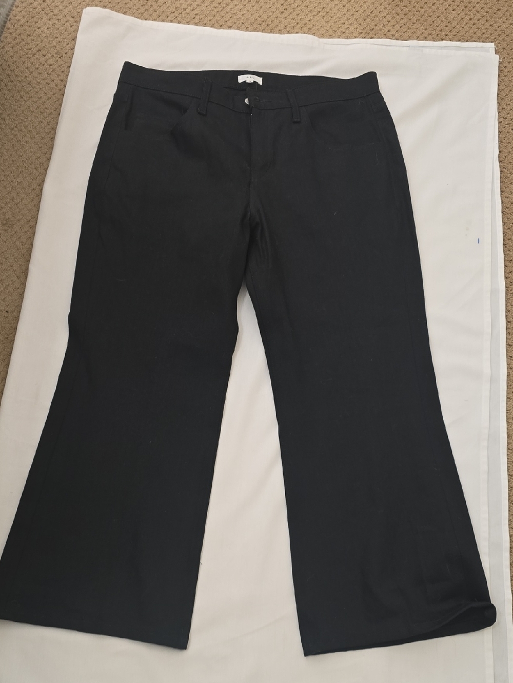 A.L.C.‎ Black High-Rise Wide-Leg Trousers